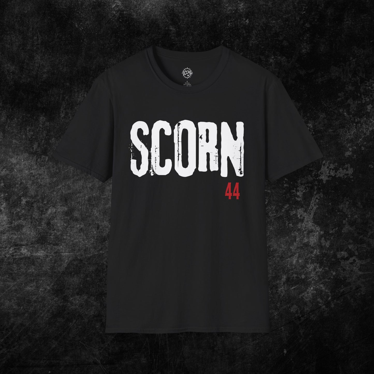 SCORN44 - METAL Black and Red Scorn44 T-Shirt